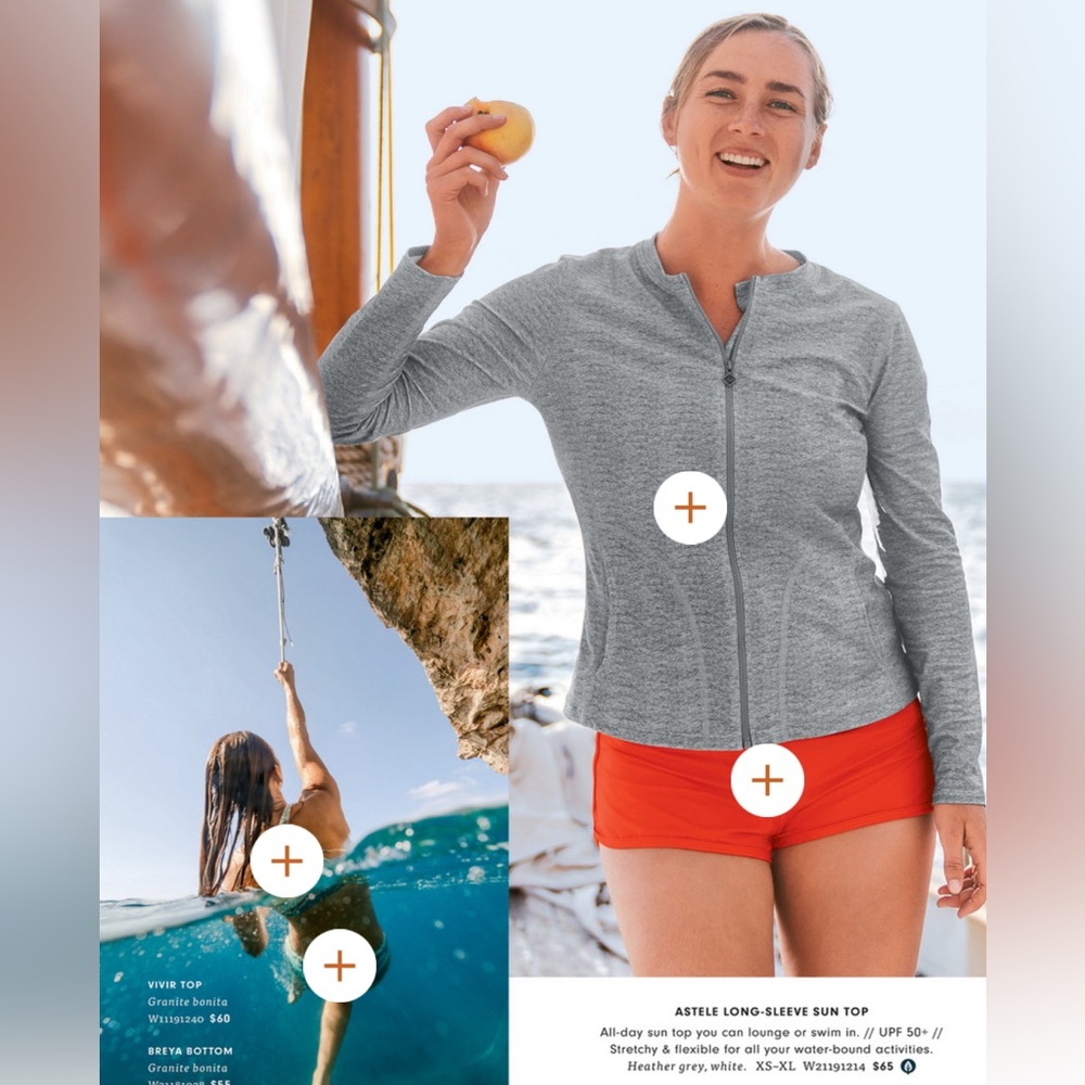 prAna Astele swim/sun top - XS